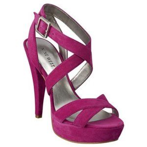 Nine West Pink Platform Heels